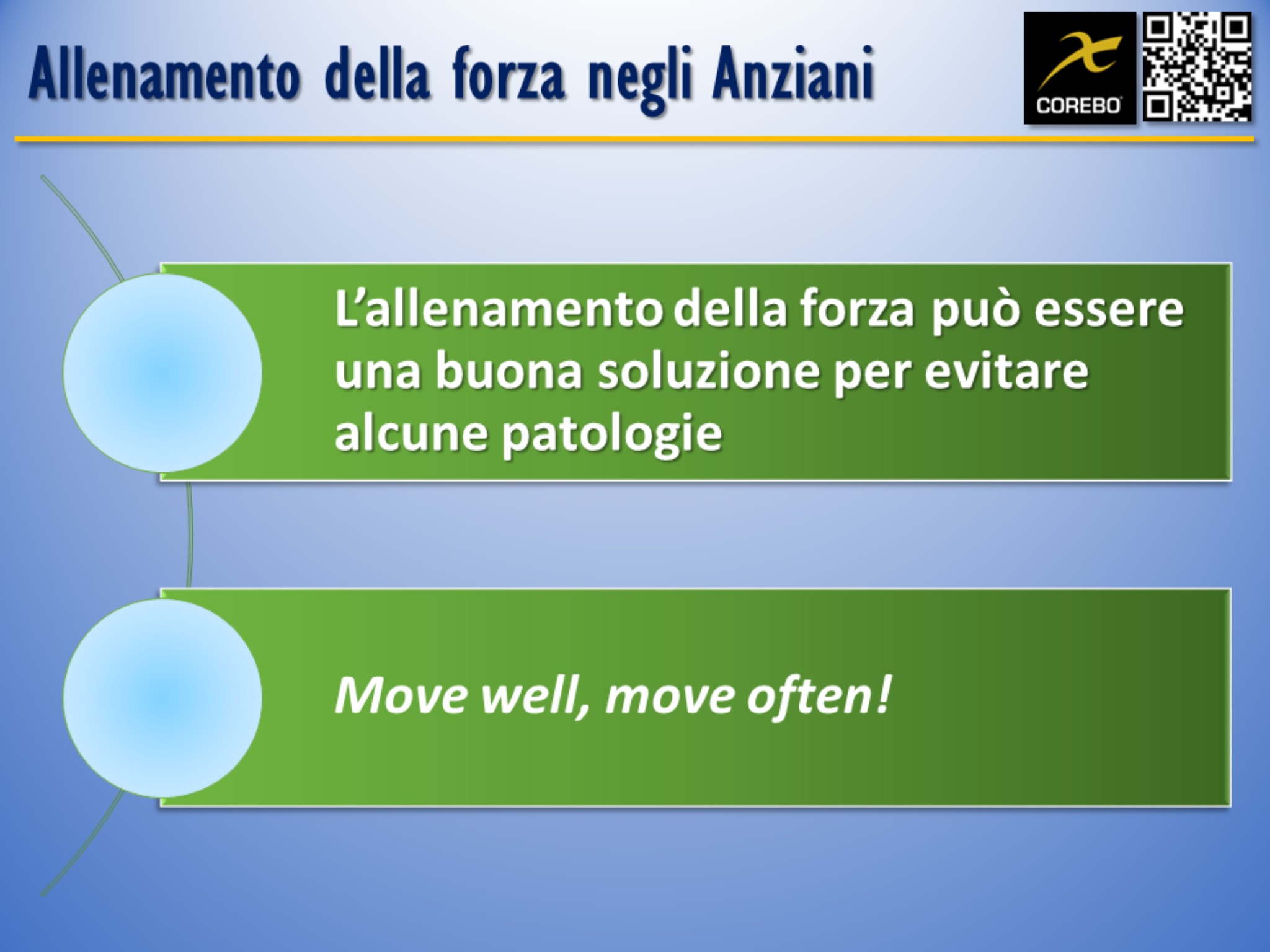 Allenamento della Forza nel soggetto anziano