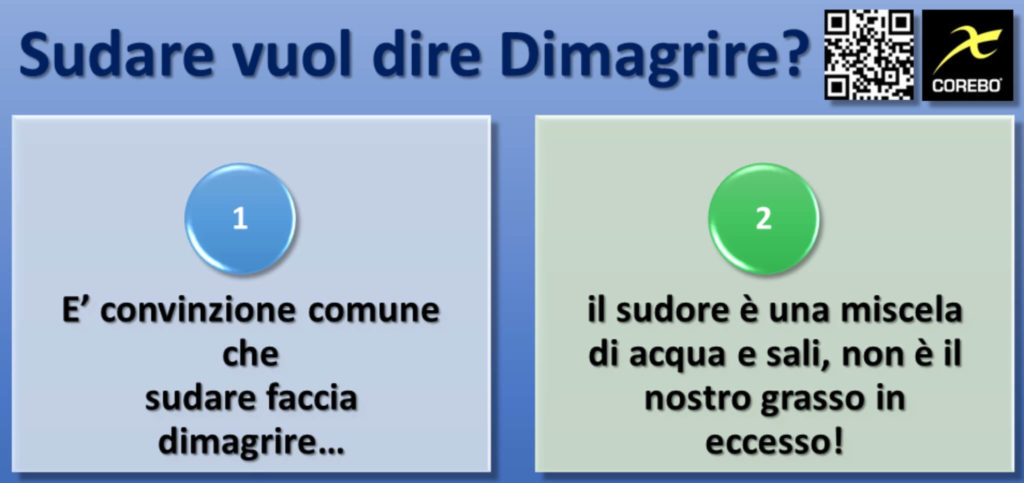 sudare significa dimagrire