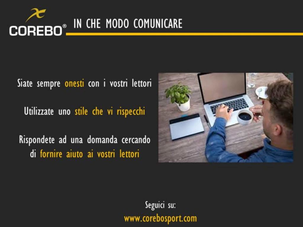 in che modo comunicare sito internet fitness