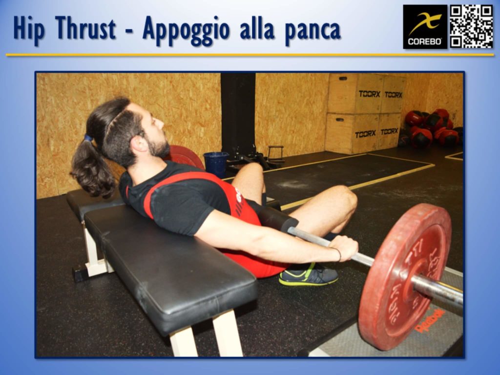 L'appoggio della schiena all'Hip Thruster