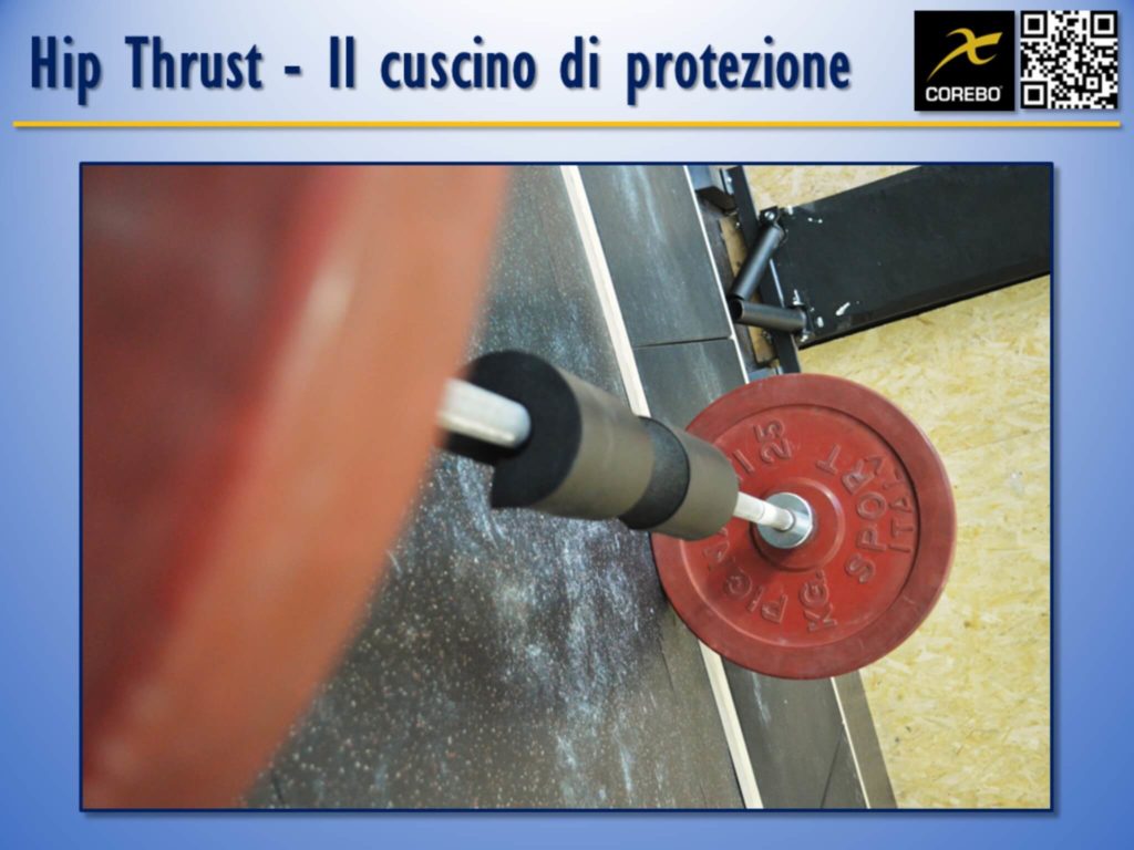 Il cuscino di protezione per eseguire l'Hip Thruster