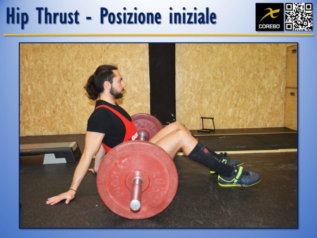 Hip Thrust La posizione iniziale all'Hip Thrust