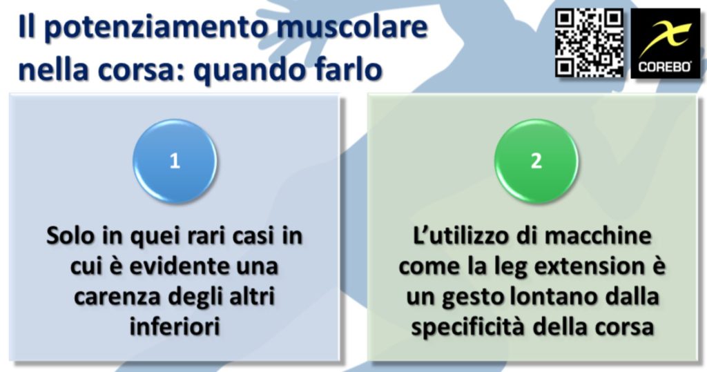 potenziamento muscolare nella corsa quando farlo