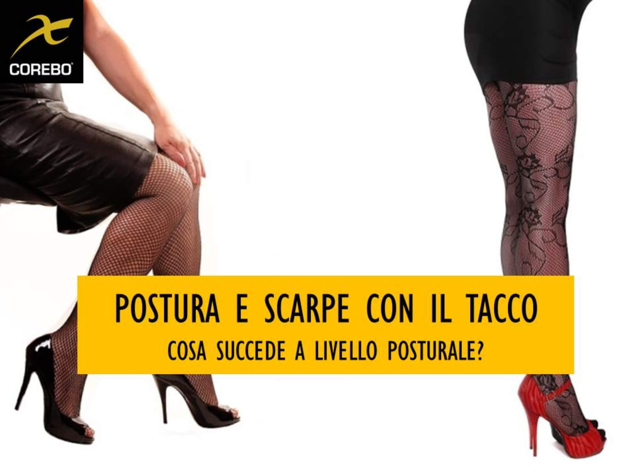 postura e scarpe con il tacco alto