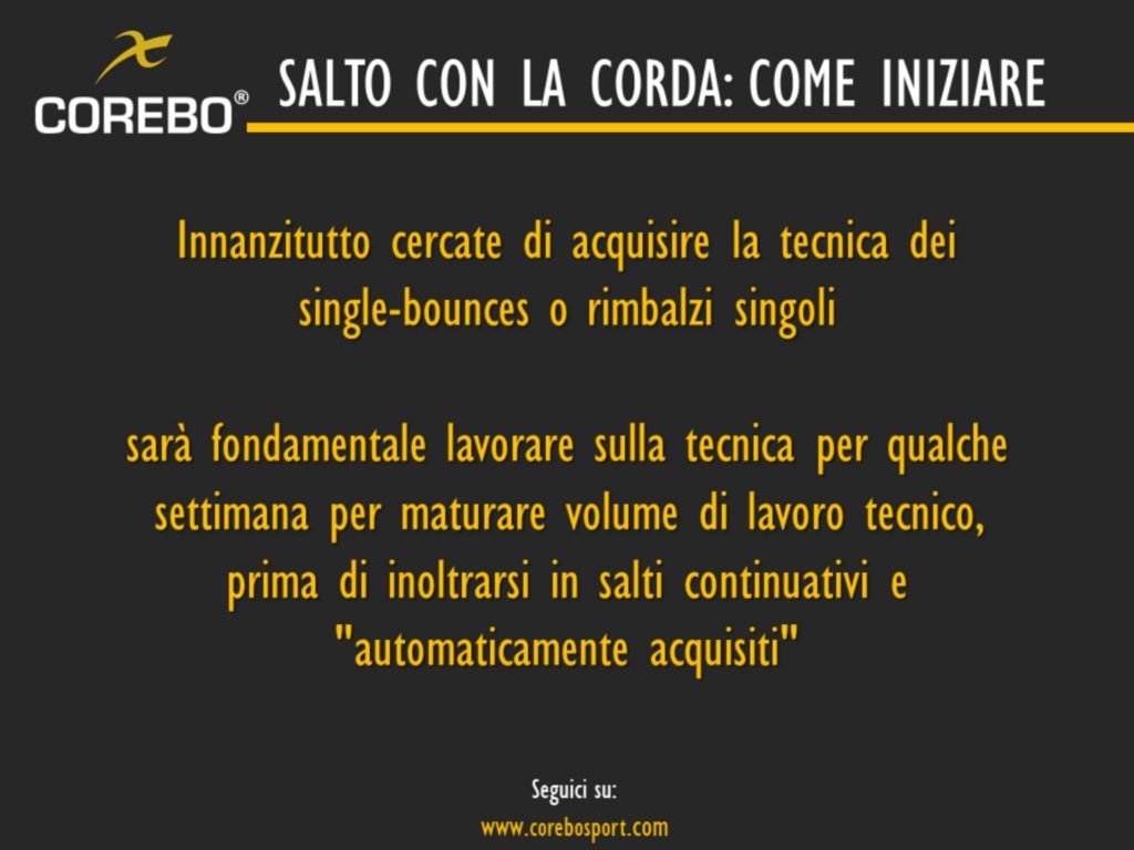 salto con la corda come iniziare