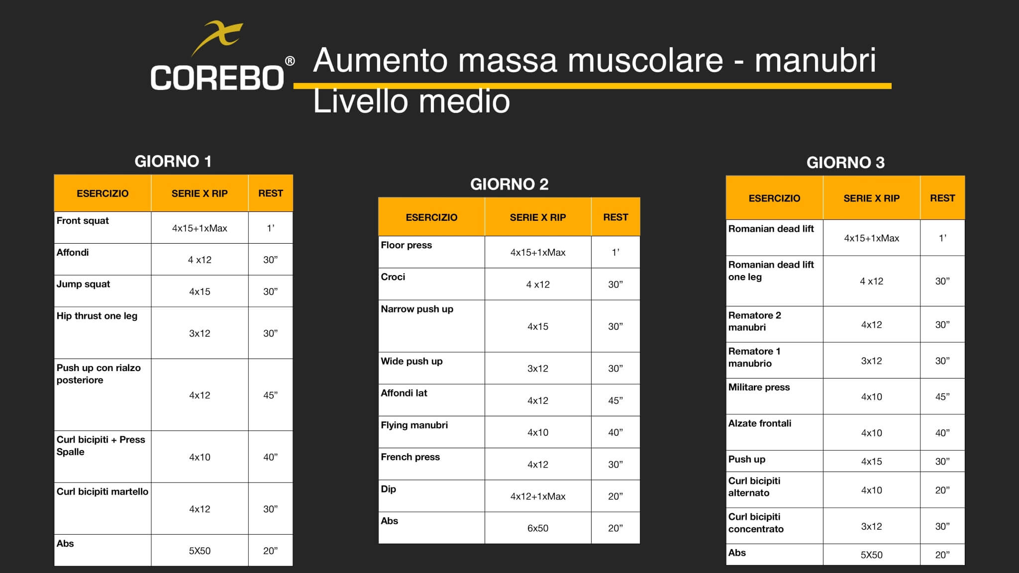 scheda allenamento casa manubri