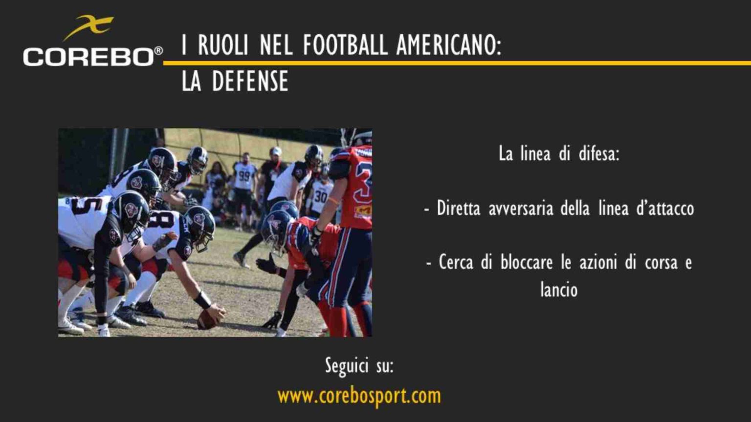 Le regole del Football Americano COREBO